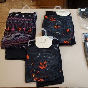 Women's Halloween fleeced lined leggings (plus)